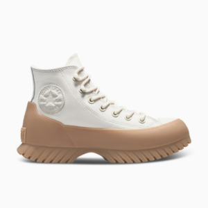 converse tornacipő magas szárú bőr téli bézs