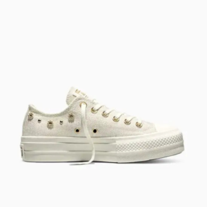 platform krém rövid szárú tornacipő converse